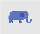 Design de Vetor de Elefante Fofo para Corte a Laser DXF