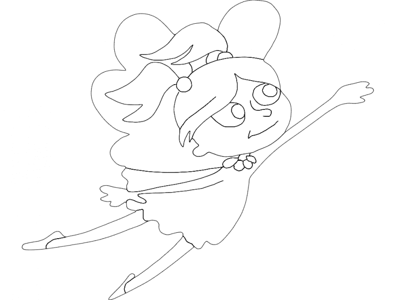 Cute Flying Fairy Vector Design for Laser Cutting DXF