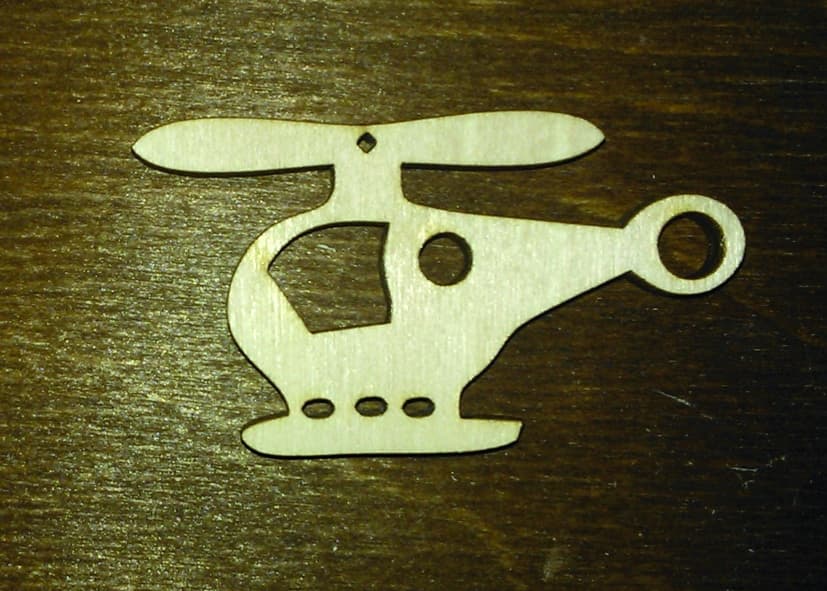 Cute Helicopter Toy Laser Cut Vector File