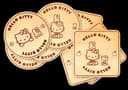 Conjunto de Porta-Copos Hello Kitty Vetor para Laser