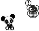 Cute JDM Panda Car Stickers Vector Design (SVG, DXF, CDR)