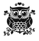 Cute Owl with Hearts Vector Design for Laser Cutting