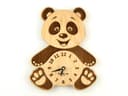 Archivo Vectorial de Reloj de Pared Panda para Corte Láser