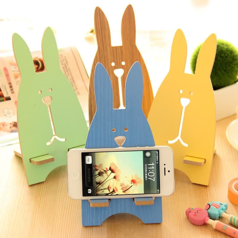 Soporte de Celular Conejo para Corte Láser Vector