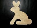 Rompecabezas de Conejo en Madera Vector para Láser