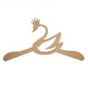 Cute Swan with Crown Clothes Hanger Vector Design