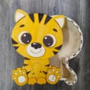 Archivo Vectorial de Caja de Regalo Tigre para Corte Láser