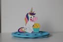 Soporte de Huevo de Pascua Unicornio Corte Láser Vector