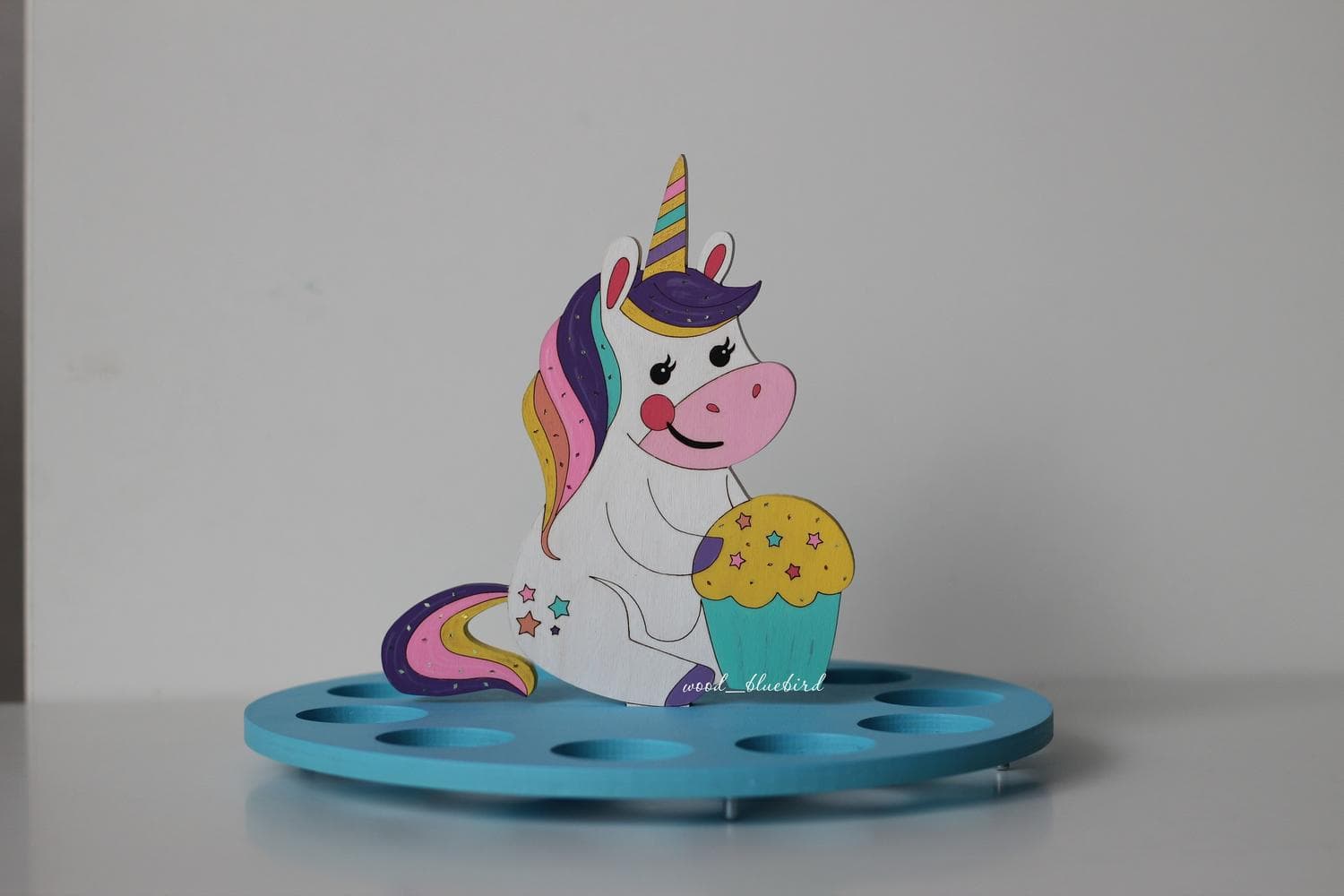 Cute Unicorn Easter Egg Holder Laser Cut Vector File