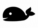 Cute Whale Silhouette Vector - Free DXF File for Laser Cutting