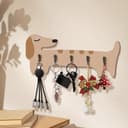 Dachshund Wall Key Holder Vector File for Laser Cutting