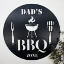 Dad's BBQ Zone Sign Vector for Laser Cutting (CDR)