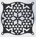 Rejilla Decorativa para Ventilador 120mm Archivo Vectorial