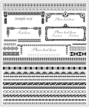 Decorative Border and Frame Elements Vector Set