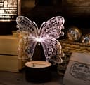 Decorative Butterfly Acrylic LED Lamp Laser Cut Vector File