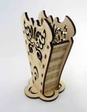Decorative Butterfly Pencil Holder Laser Cut Vector File
