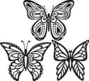 Archivos Vectoriales de Mariposas Decorativas para Corte Láser