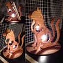 Lámpara de Mesa Gato 3D Archivo Vectorial