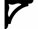 Design de Suporte de Canto Decorativo para Corte a Laser CNC (DXF)