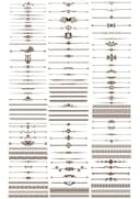 Conjunto de Divisores Decorativos y Bordes Ornamentales (SVG, DXF)