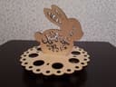Decorative Easter Egg Holder Rabbit Stand Vector File