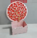 Caja de Regalo Árbol de Corazones Vector Laser Cut