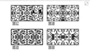 Conjunto de Painéis de Grade Decorativa DXF DWG Vetores