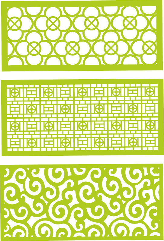 Coleção de Painéis Decorativos Jali Arquivo Vetorial