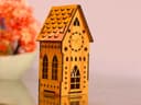 Decorative Miniature Clock Tower House Laser Cut Vector File