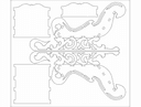 Decorative Miniature Sleigh 3D Puzzle Laser Cut DXF File