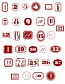 Set de Números Decorativos 1-31 Archivos Vectoriales para Corte Láser