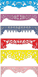 Decorative Ornamental Arch Patterns for Laser Cutting Vector Files