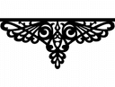 Decorative Ornamental Corner Bracket Vector File DXF