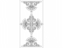 Decorative Ornamental Panel Vector Design for Laser Cutting DXF