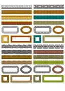 Conjunto de Vetores de Molduras e Bordas Ornamentais (CDR, DXF)