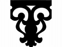 Decorative Ornate Corbel Vector Design DXF File