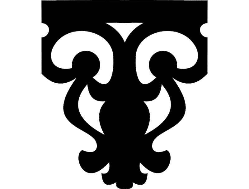 Decorative Ornate Corbel Vector Design DXF File