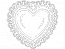 Decorative Ornate Heart Vector Design for Laser Cutting DXF