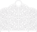 Decorative Ornate Room Divider Vector File for Laser Cutting