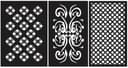Decorative Panel Patterns Set DXF Files for Laser Cutting
