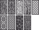 Colección de Paneles Decorativos Calados Archivo Vectorial Gratis