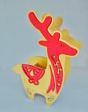 Organizador de Mesa Rena Decorativa Arquivo Vetor Laser Cut