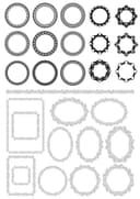 Pack de Vectores para Marcos Florales Redondos y Ovalados (CDR)