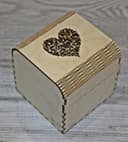 Decorative Wooden Heart Gift Box Laser Cut Vector File