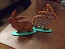 Decorative Woven Rattan Style Easter Bunny Laser Cut SVG File