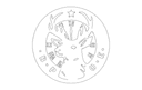 Diseño Vectorial de Emblema de Ciervo para Corte Láser DXF