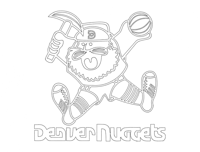 Denver Nuggets Retro Logo Vector File for Laser Cutting