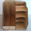 Organizador de Escritorio con Ranuras para Documentos Vector (DXF)