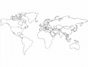 Mapa Mundi Detallado Vector para Corte Láser DXF