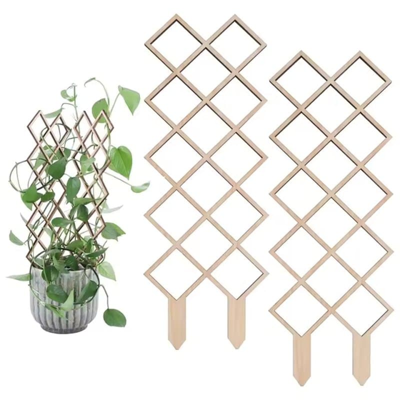Diamond Lattice Plant Trellis Vector Files for Laser Cutting